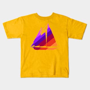 Boat- Warm (4 of 5) Kids T-Shirt